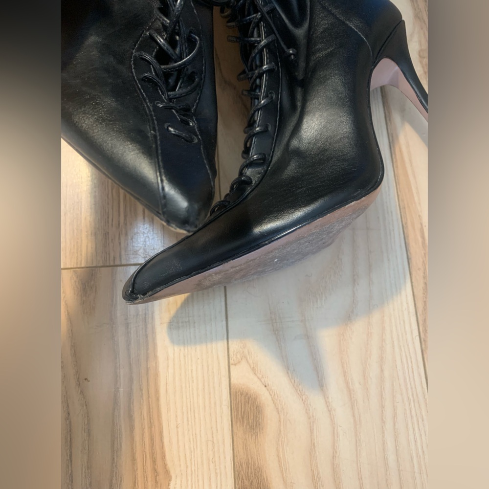 SCHUTZ | Shoes | Schutz Tennie
Elegant Black Laceup Ankle Bootie - Picture 3 of 10